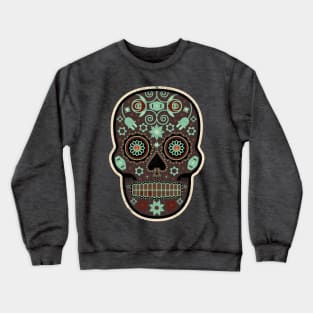 Cráneo de Café Mexican Sugar Skull Crewneck Sweatshirt